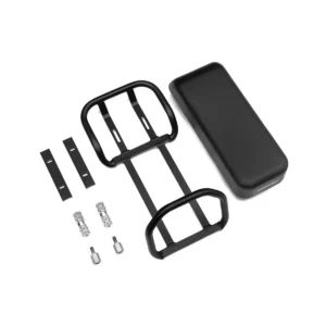 Asiento de pasajero con asas y reposapiés