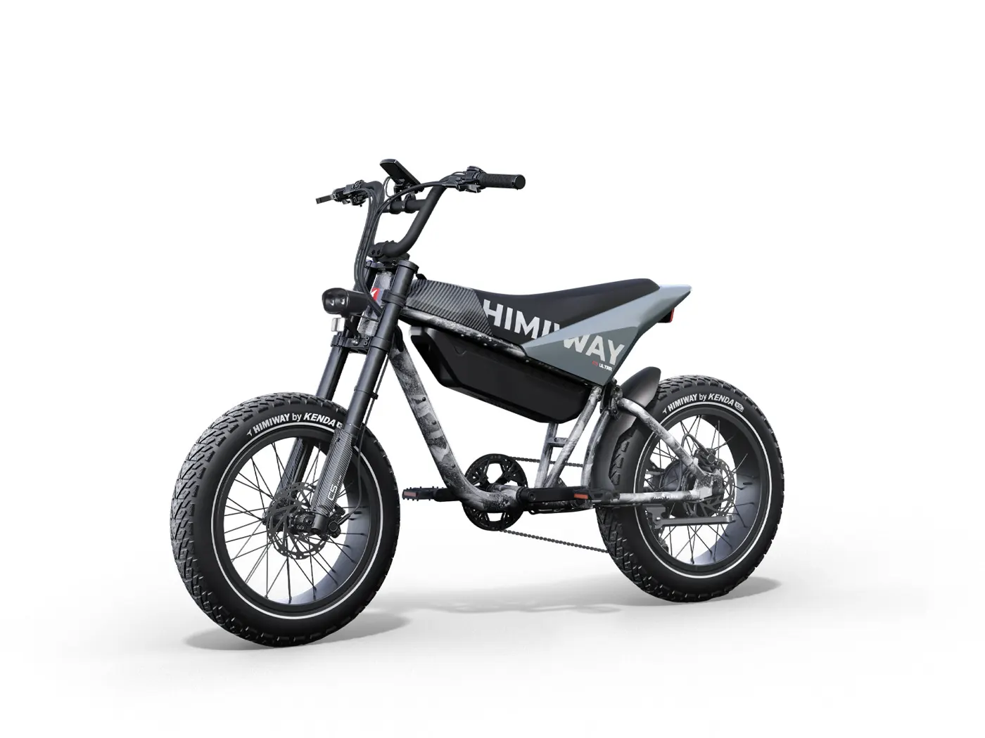 Himiway C5 Ultra gris tinta vista de tres cuartos