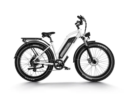 Himiway D3 Cruiser blanca de perfil